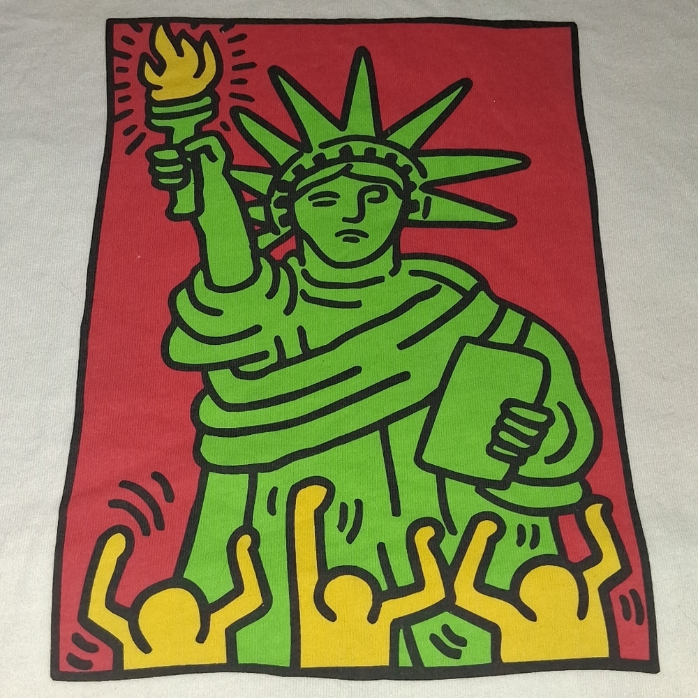 Uniqlo Keith Haring Statue Of Liberty New York City Shirt Art Tee Sprzny